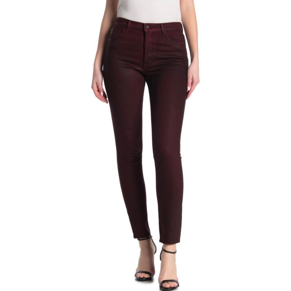 GRLFRND Karolina Coated High- Rise Skinny Jeans